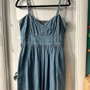 Denim Spaghetti Strap Dress
